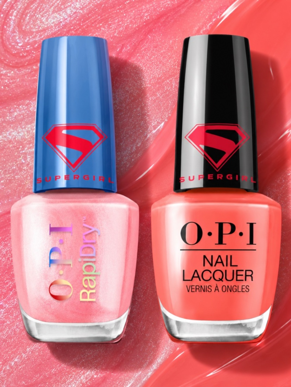 NEW OPI Supergirl Nail Polish: Heat Vision, Blush of Power